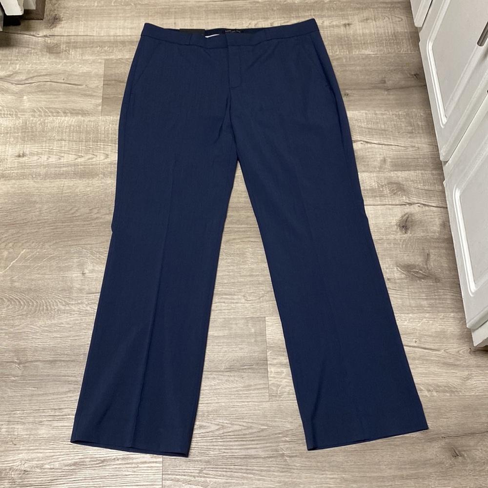Banana Republic Logan Tailored Performance Navy Suit Pants - Picture 2 of 7